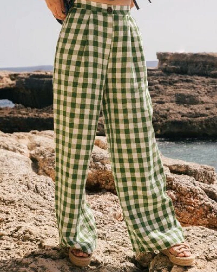 AmourLinen Klassische Leinenhose Lydia