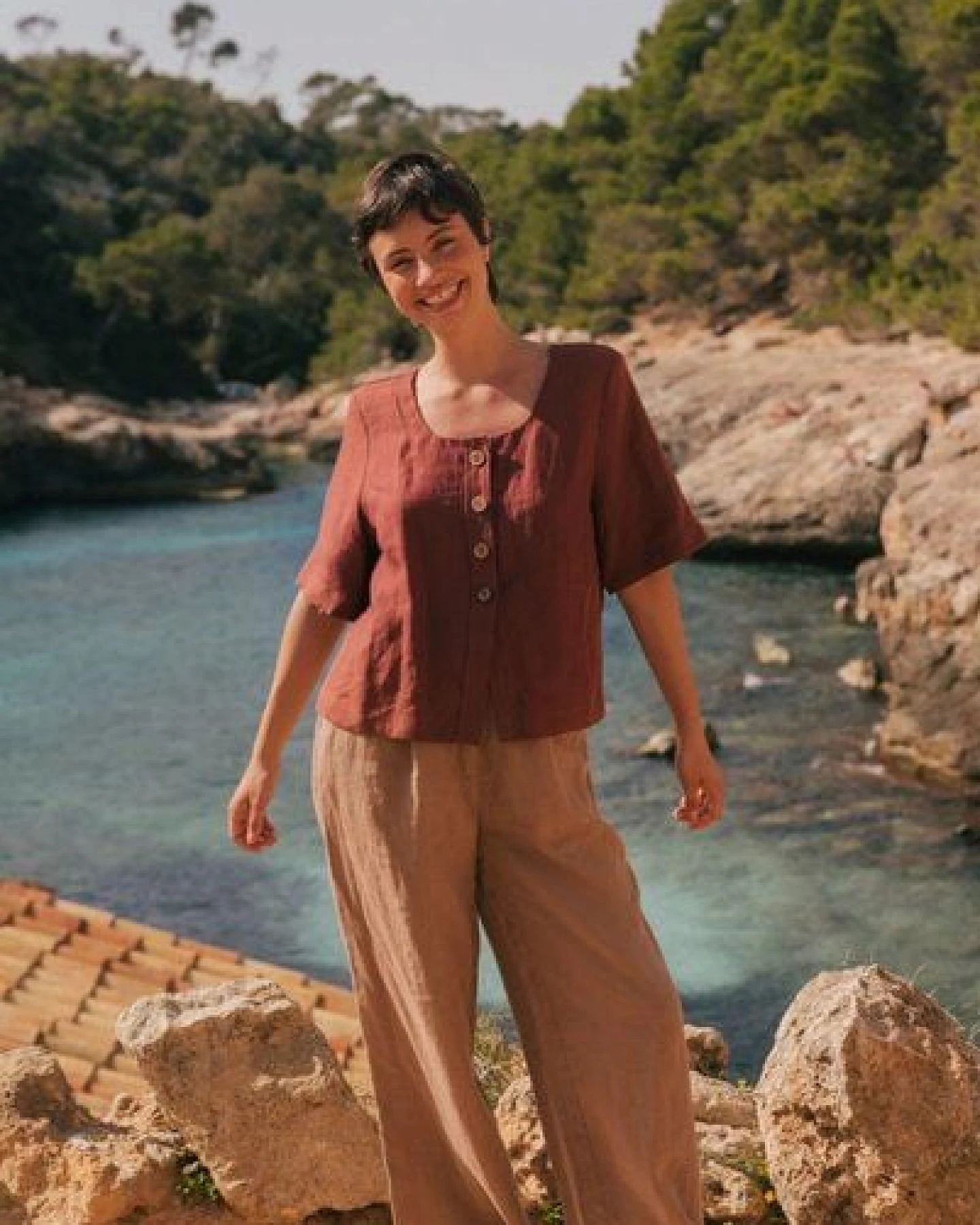 AmourLinen Klassische Leinenhose Lydia – Ansicht 3