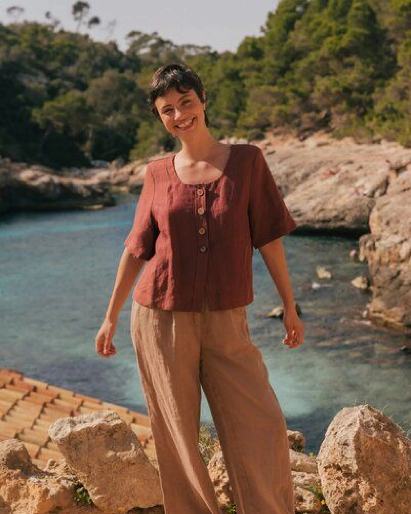AmourLinen Klassische Leinenhose Lydia – Ansicht 3