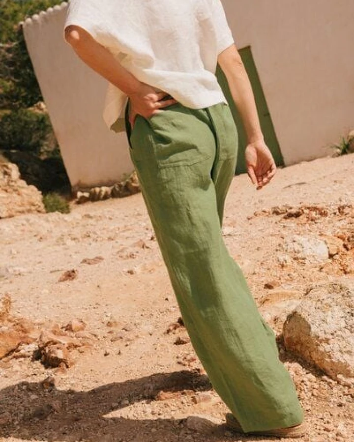 AmourLinen Barbora gerade Leinenhose