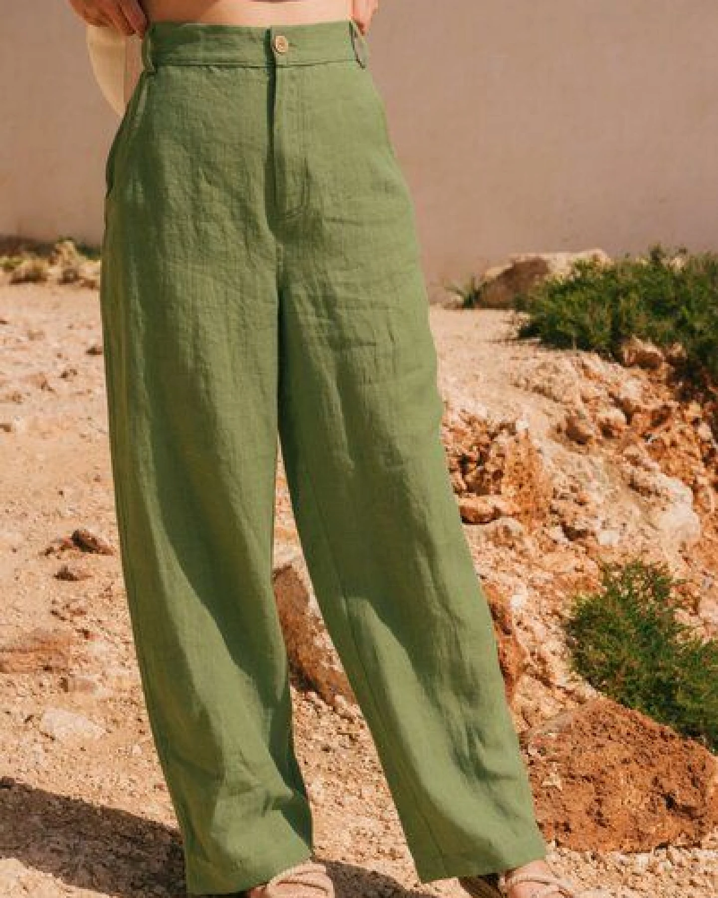 AmourLinen Barbora gerade Leinenhose – Ansicht 2