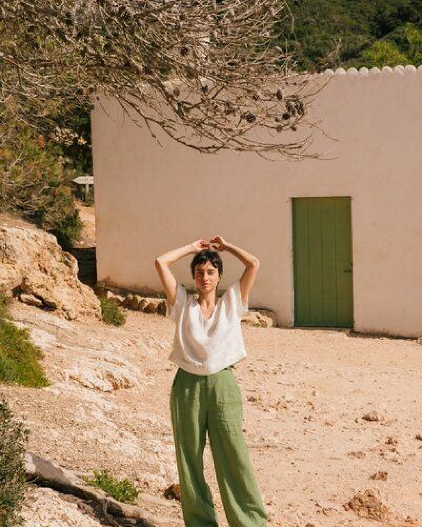 AmourLinen Barbora gerade Leinenhose – Ansicht 3