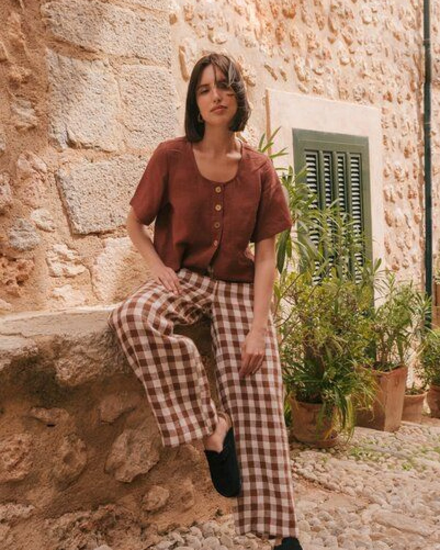 AmourLinen Barbora gerade Leinenhose – Ansicht 3