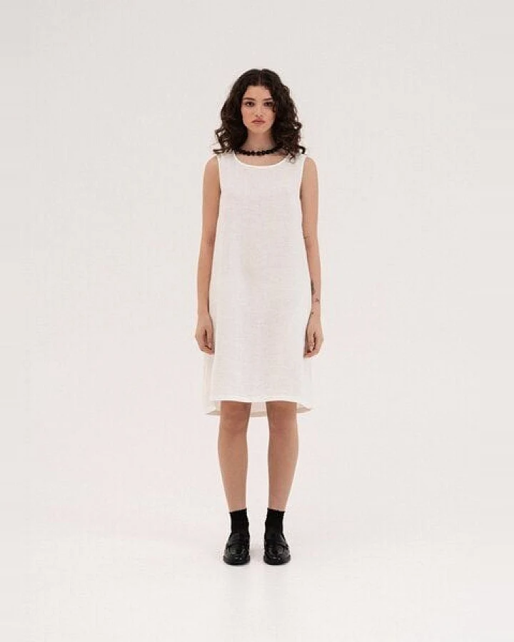 AmourLinen Lockeres Leinenkleid Norah