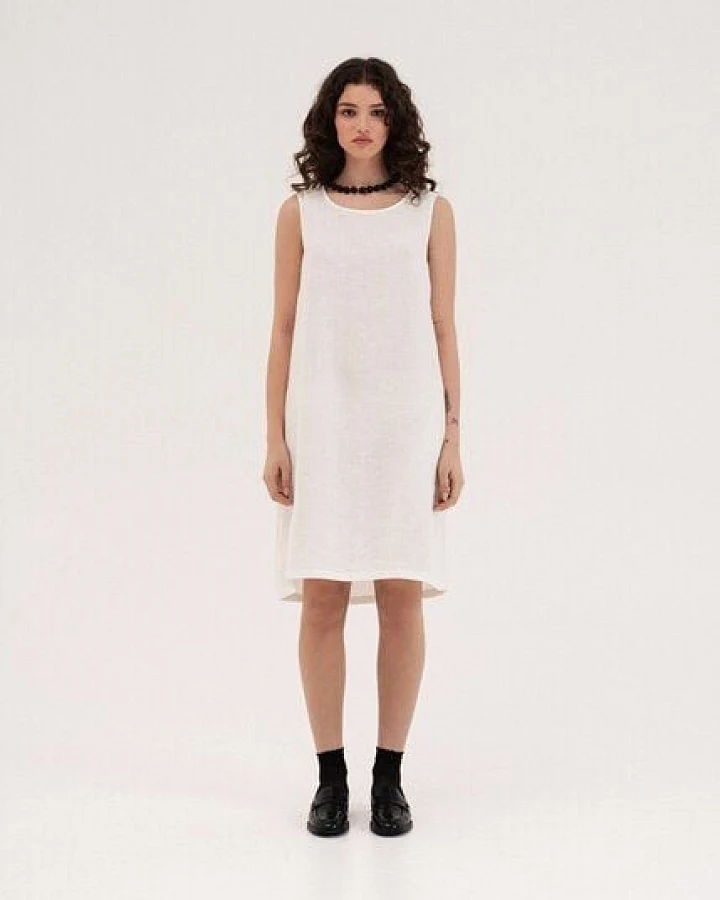 AmourLinen Lockeres Leinenkleid Norah