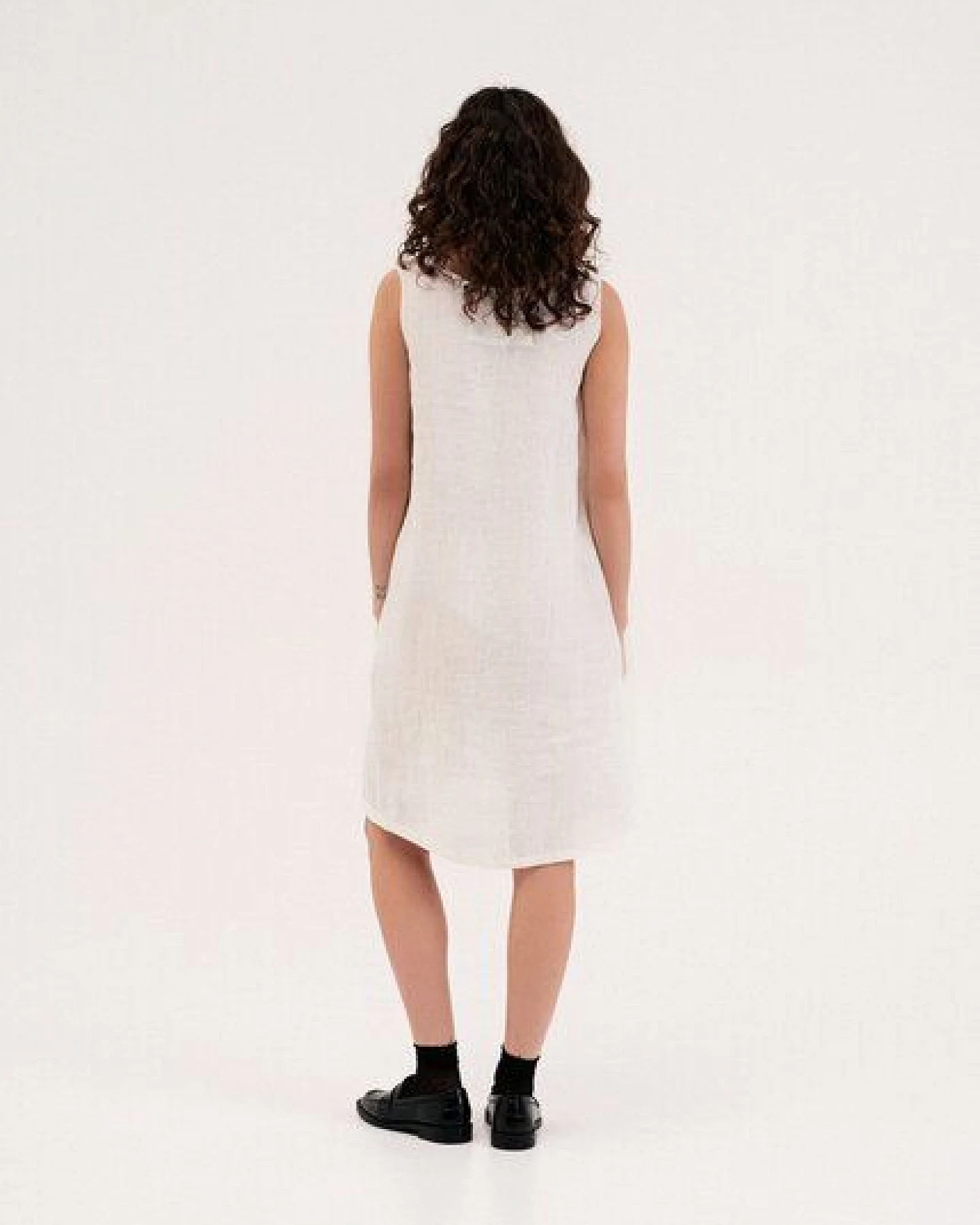 AmourLinen Lockeres Leinenkleid Norah – Ansicht 2