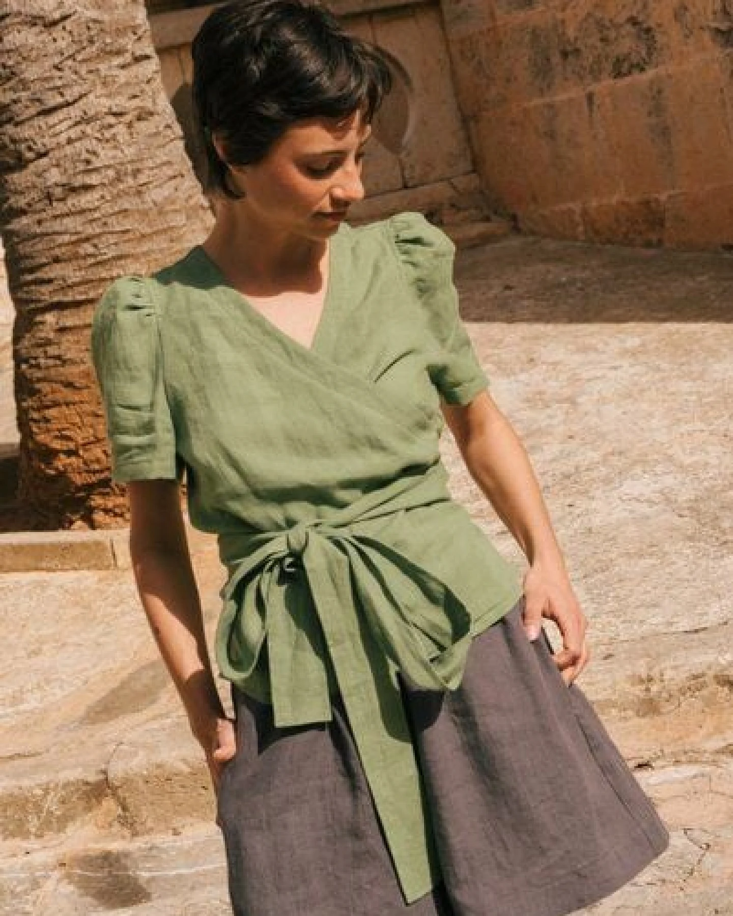 AmourLinen Betty Klassische Leinenhosen – Ansicht 4