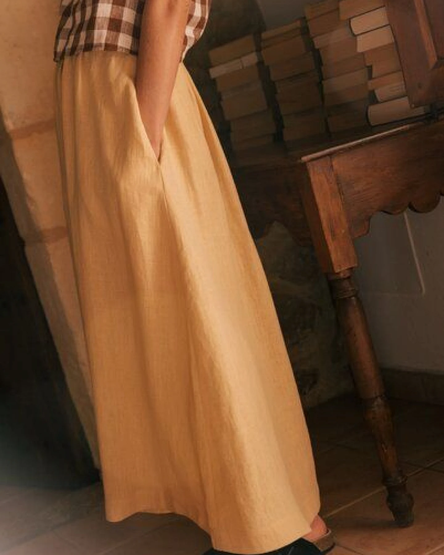AmourLinen Langer Leinenrock Mona – Ansicht 2