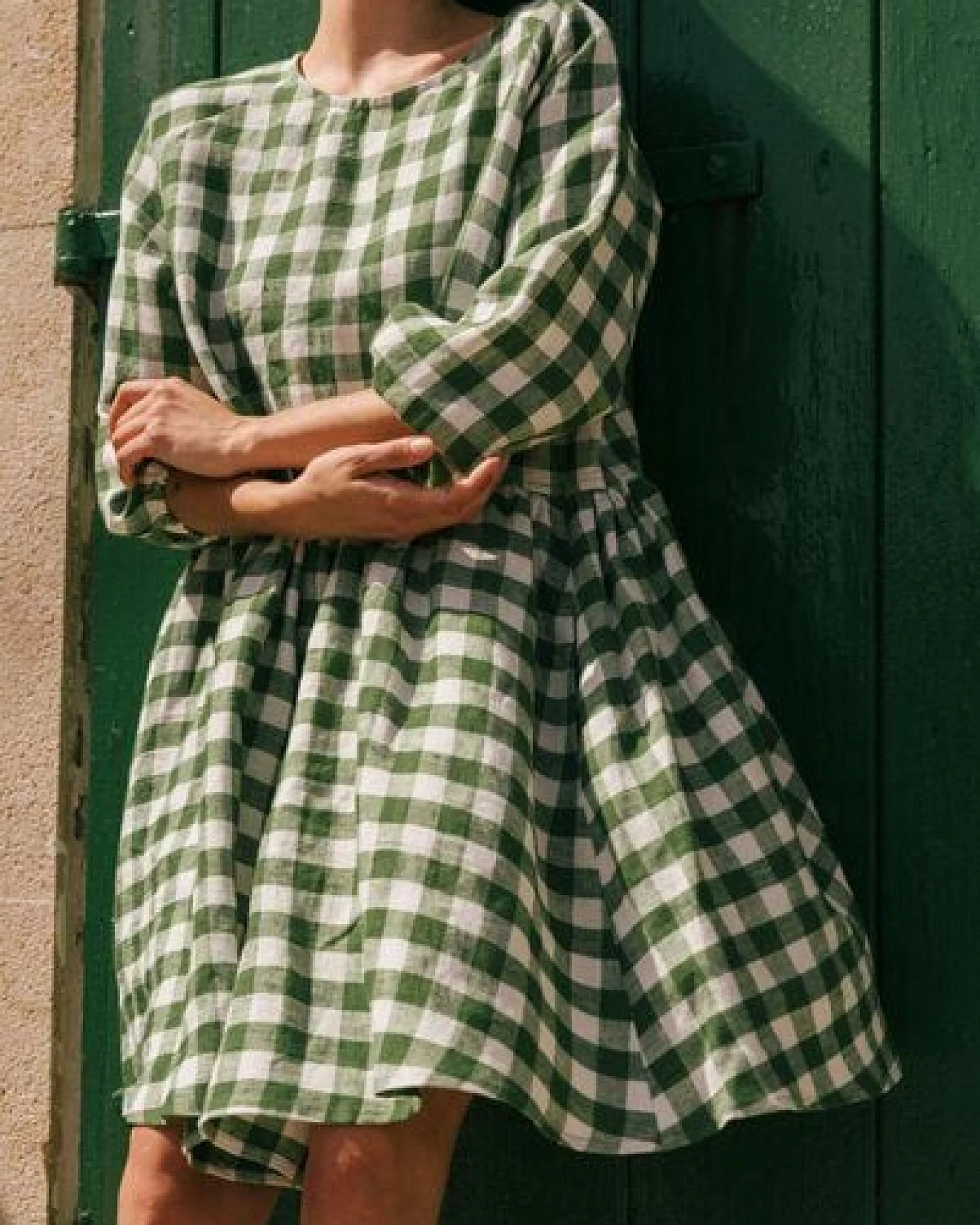 AmourLinen Sofia Kleid aus Leinen in Midilänge – Ansicht 4