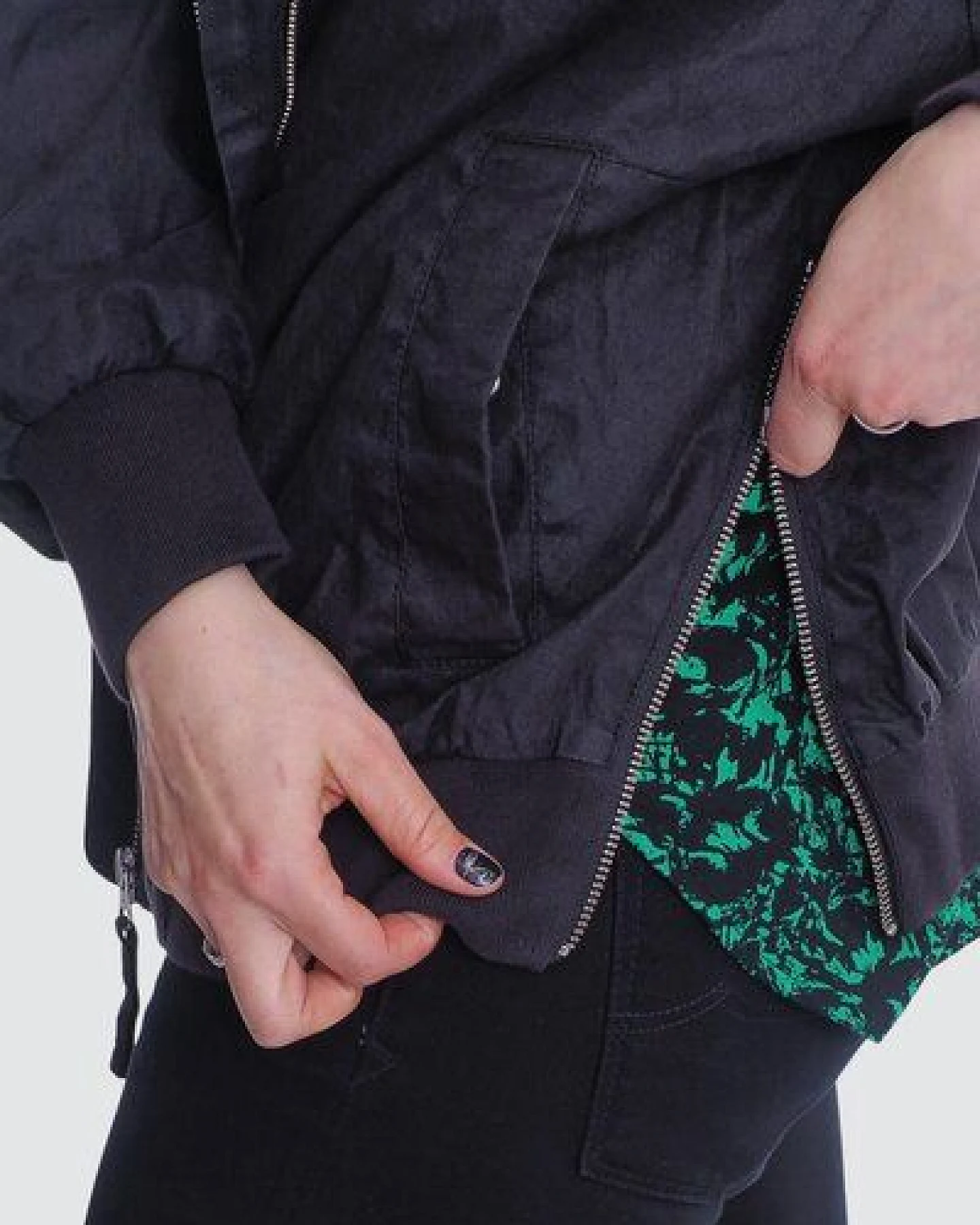 LangerChen Jacket Winton - Boyfriend Bomberjacke aus Leinen – Ansicht 3