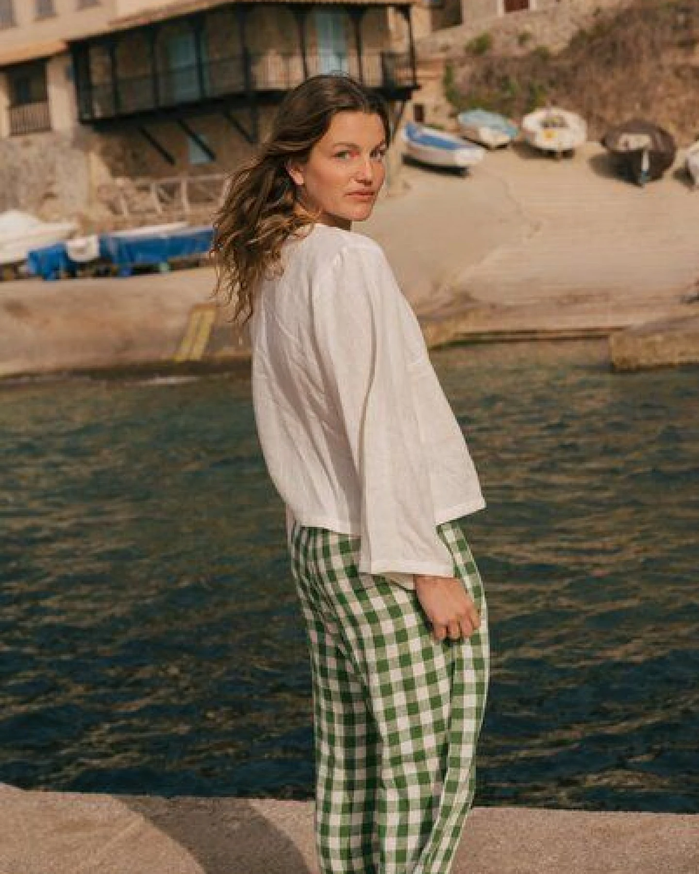 AmourLinen Adele Wickeltop aus Leinen – Ansicht 4