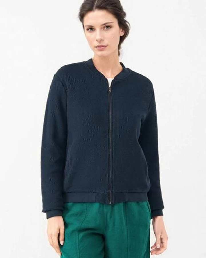 Givn Berlin Strukturierte Blousonjacke GBELLA aus Bio-Baumwolle