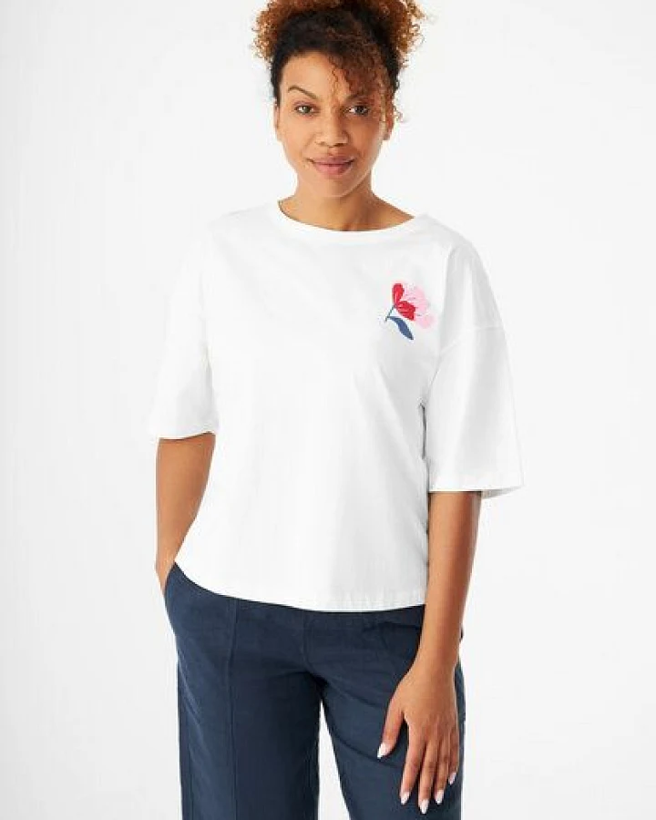 Givn Berlin T-Shirt GBJOLINA (Flower) loose Fit aus Bio-Baumwolle