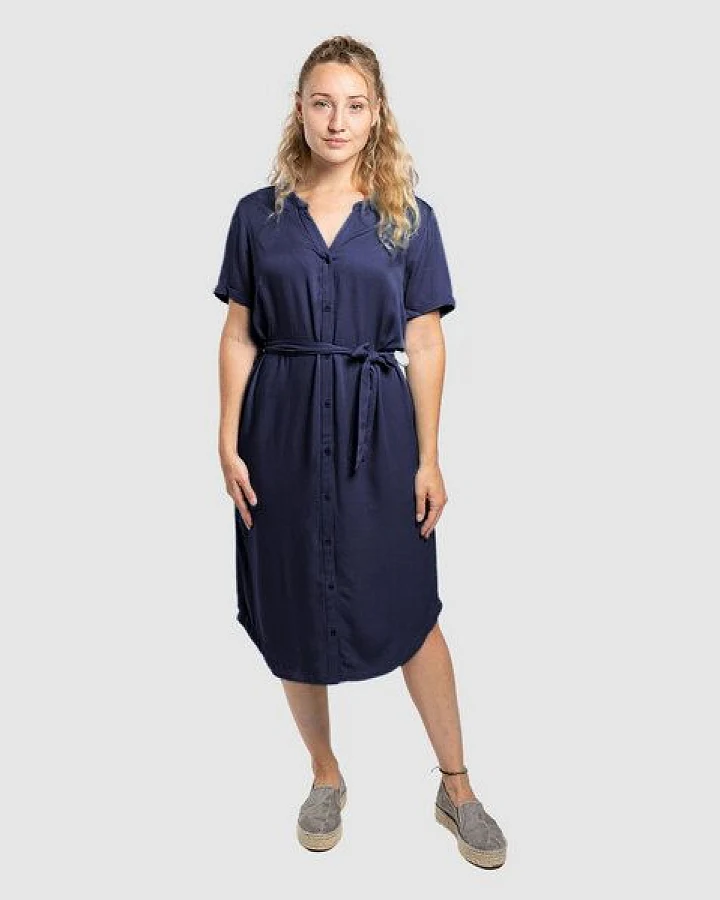 Zerum Kurzarm-Kleid Modell: Finja aus EcoVero Viskose
