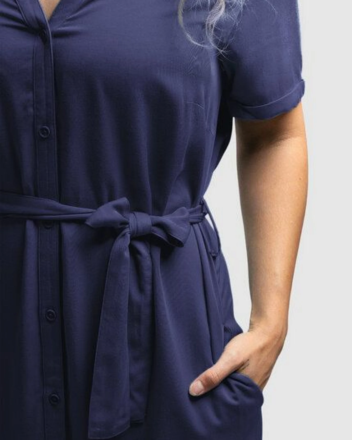Zerum Kurzarm-Kleid Modell: Finja aus EcoVero Viskose – Ansicht 3