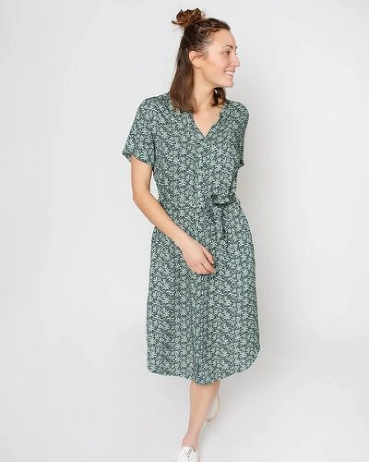 Zerum Kurzarm-Kleid Modell: Finja aus EcoVero Viskose