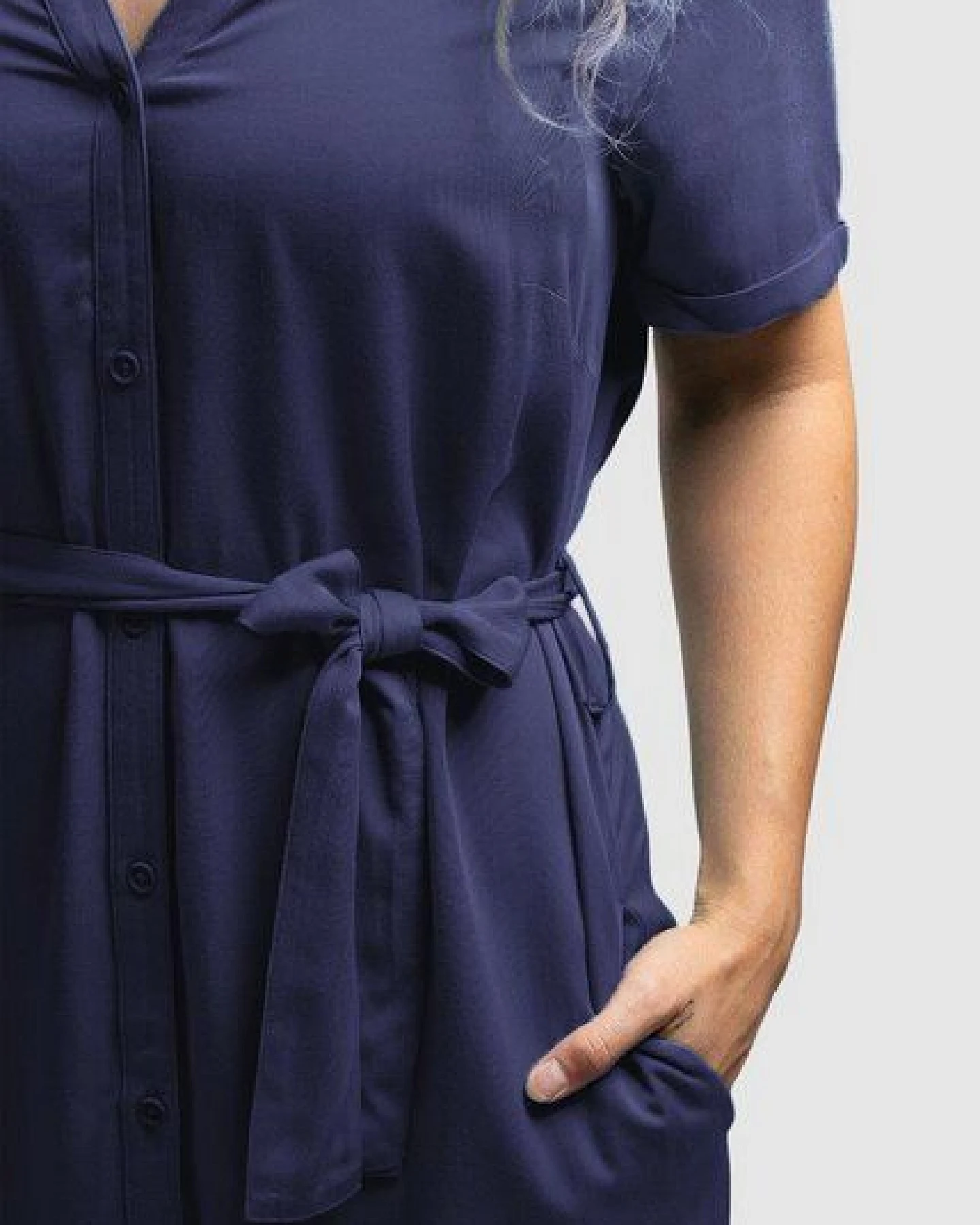 Zerum Kurzarm-Kleid Modell: Finja aus EcoVero Viskose – Ansicht 3