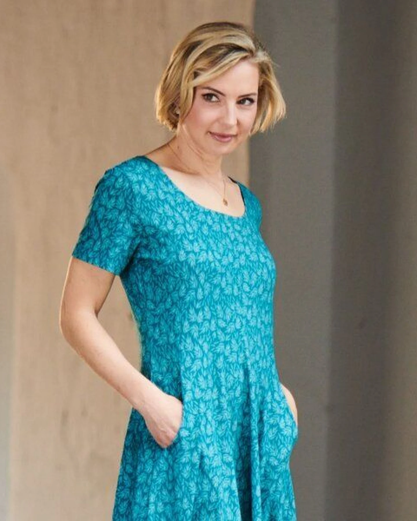 CON_STANT Ballonkleid mit Taschen 100% Baumwolle (kbA) – Ansicht 3