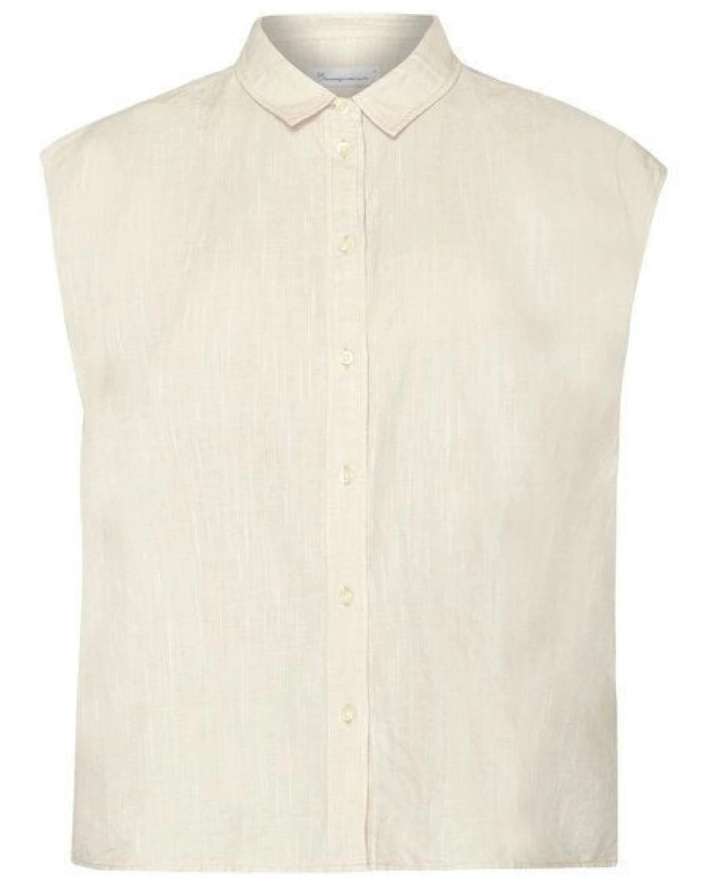 KnowledgeCotton Apparel Bluse - Sleevless shirt- aus einem Baumwolle/Leinen Mix – Ansicht 4