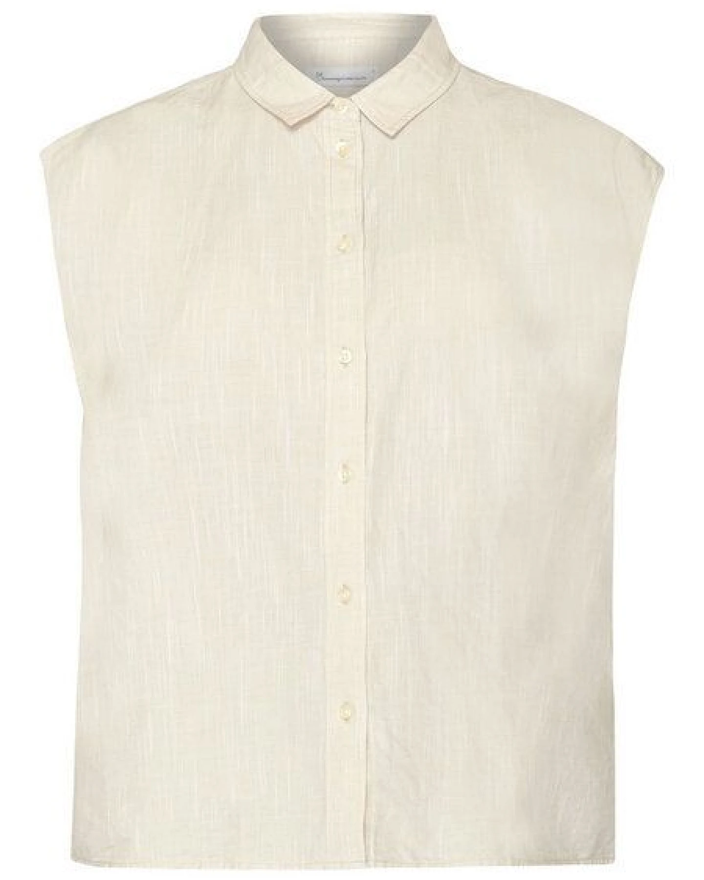 KnowledgeCotton Apparel Bluse - Sleevless shirt- aus einem Baumwolle/Leinen Mix – Ansicht 4