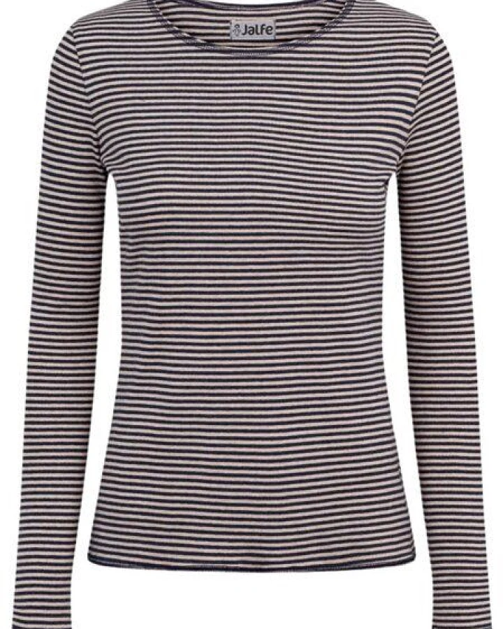 Langarmshirt schmal geringelt von Jalfe