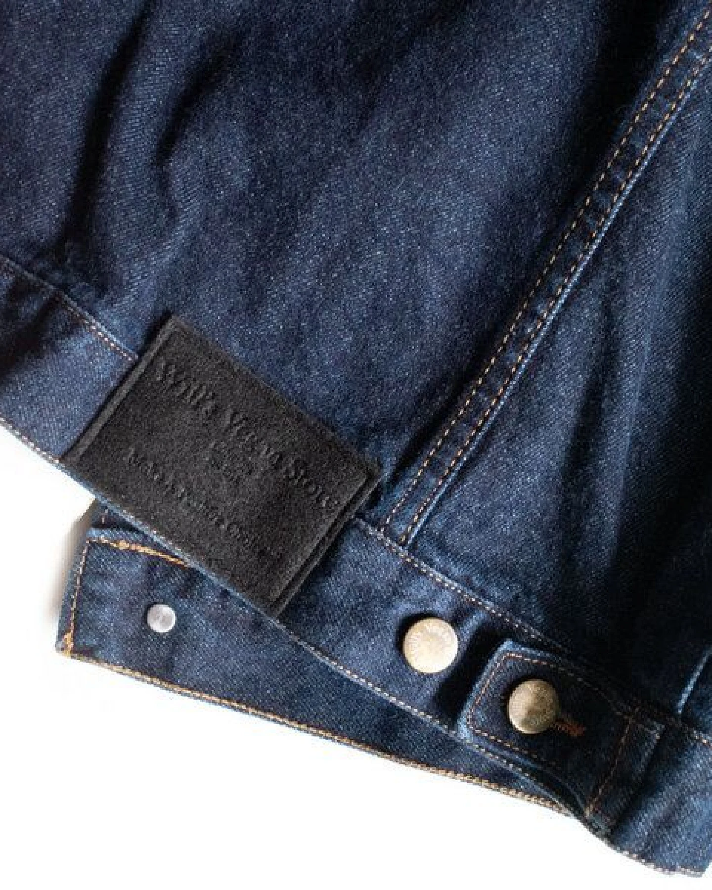 Will's Vegan Shop Damen Jeansjacke aus recyceltem Denim – Ansicht 3