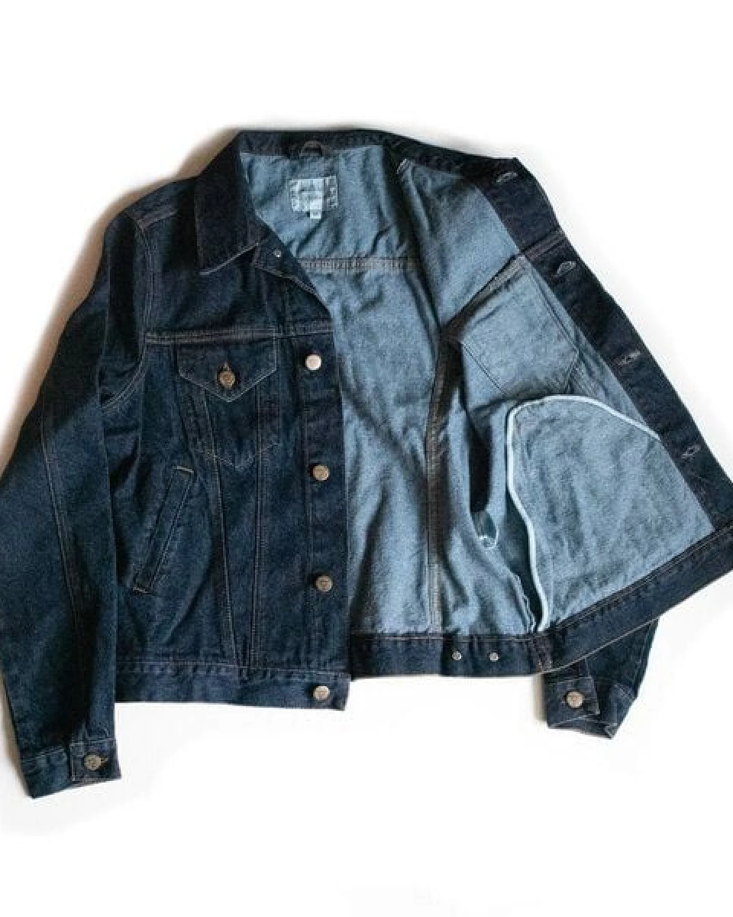 Will's Vegan Shop Damen Jeansjacke aus recyceltem Denim – Ansicht 4