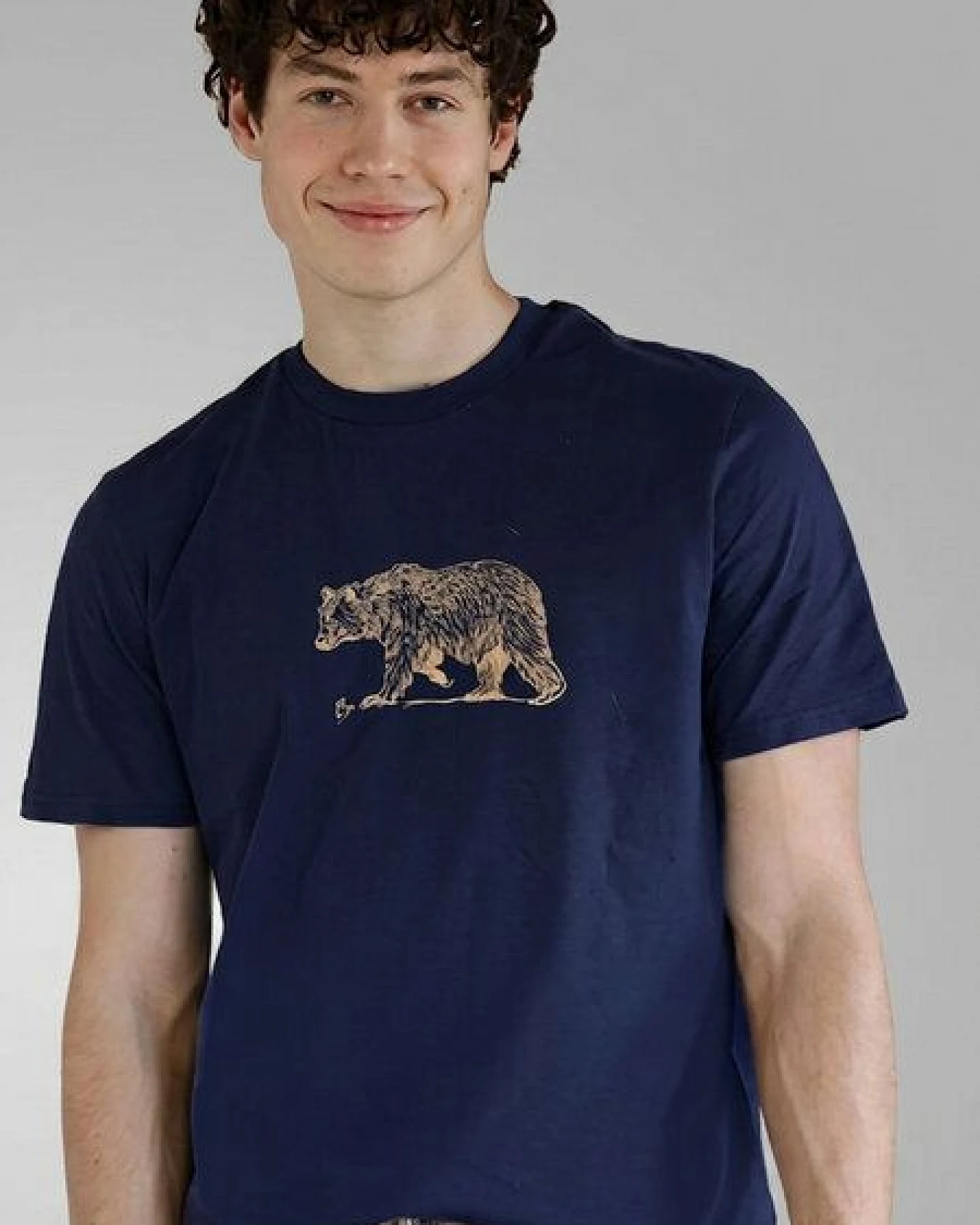 Kultgut Artdesign - Biofair - Leichtes Basic-Shirt / Golden Bär – Ansicht 3