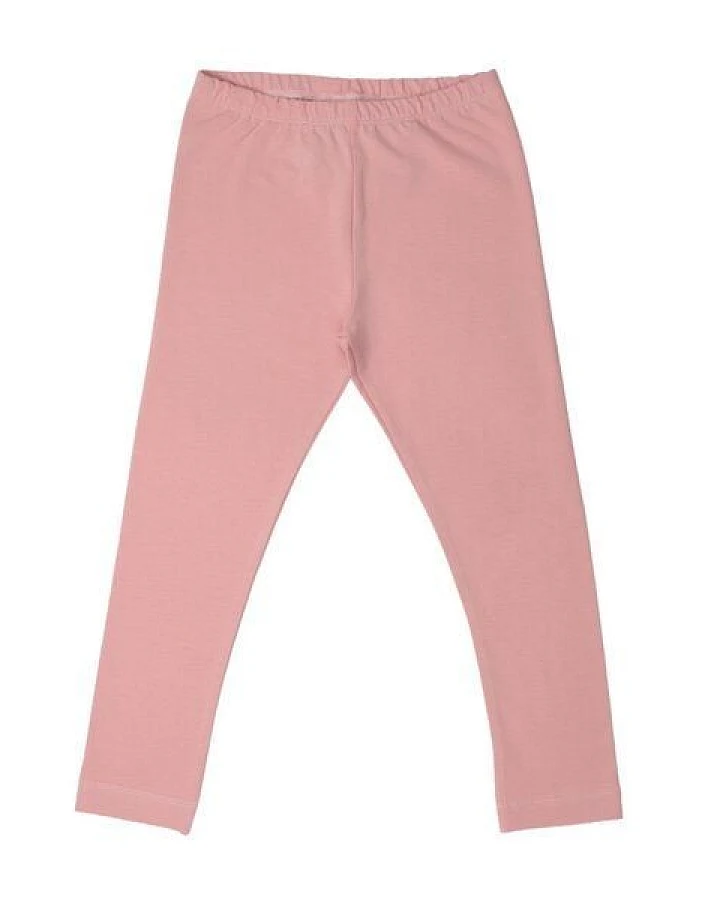 Kinder Leggings GOTS zertifiziert – Rosa, elastischer Bund, weich & bequem