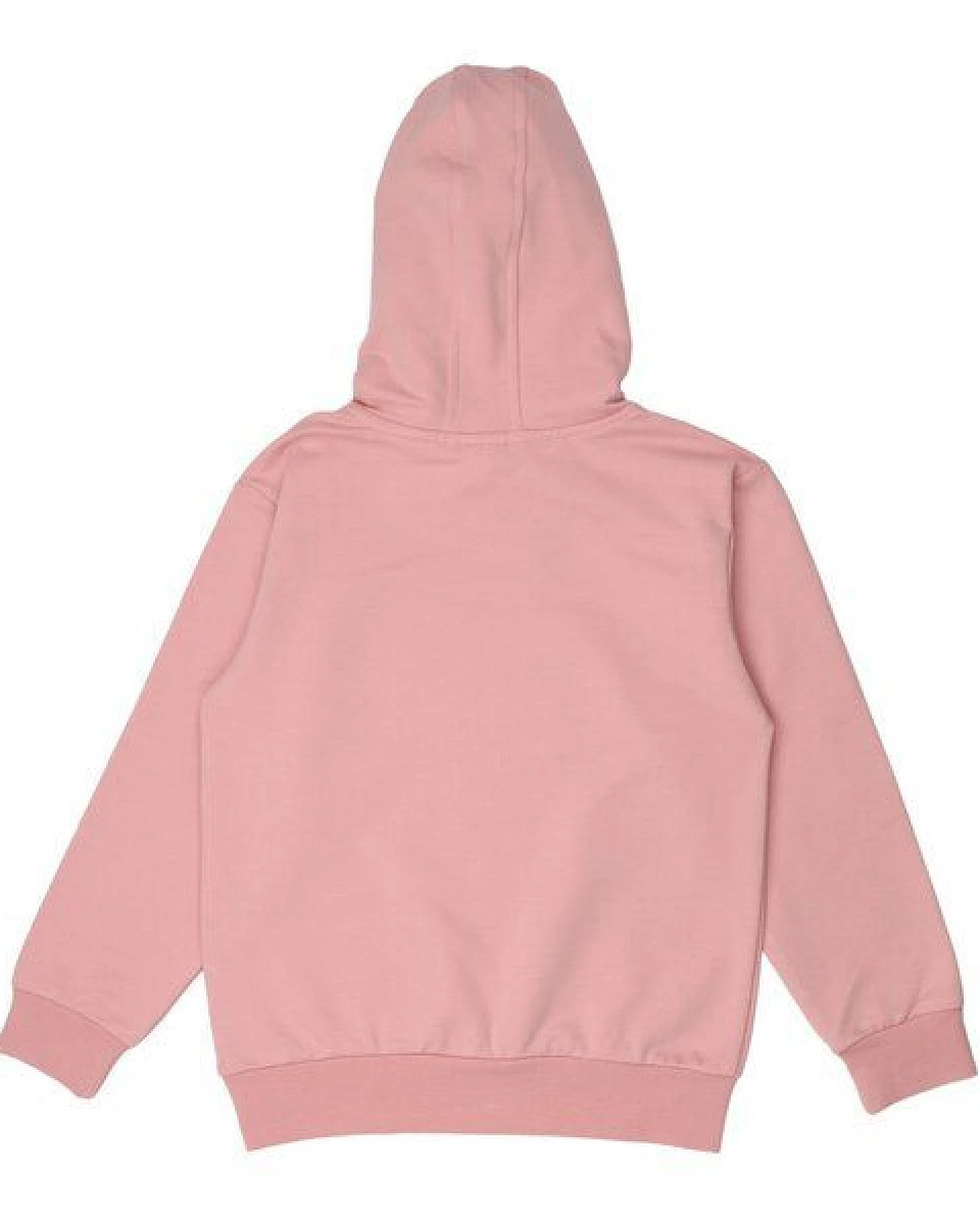 Kinder Kapuzenpullover GOTS zertifiziert – Rosa mit Blumenmotiv, weich & bequem – Ansicht 3