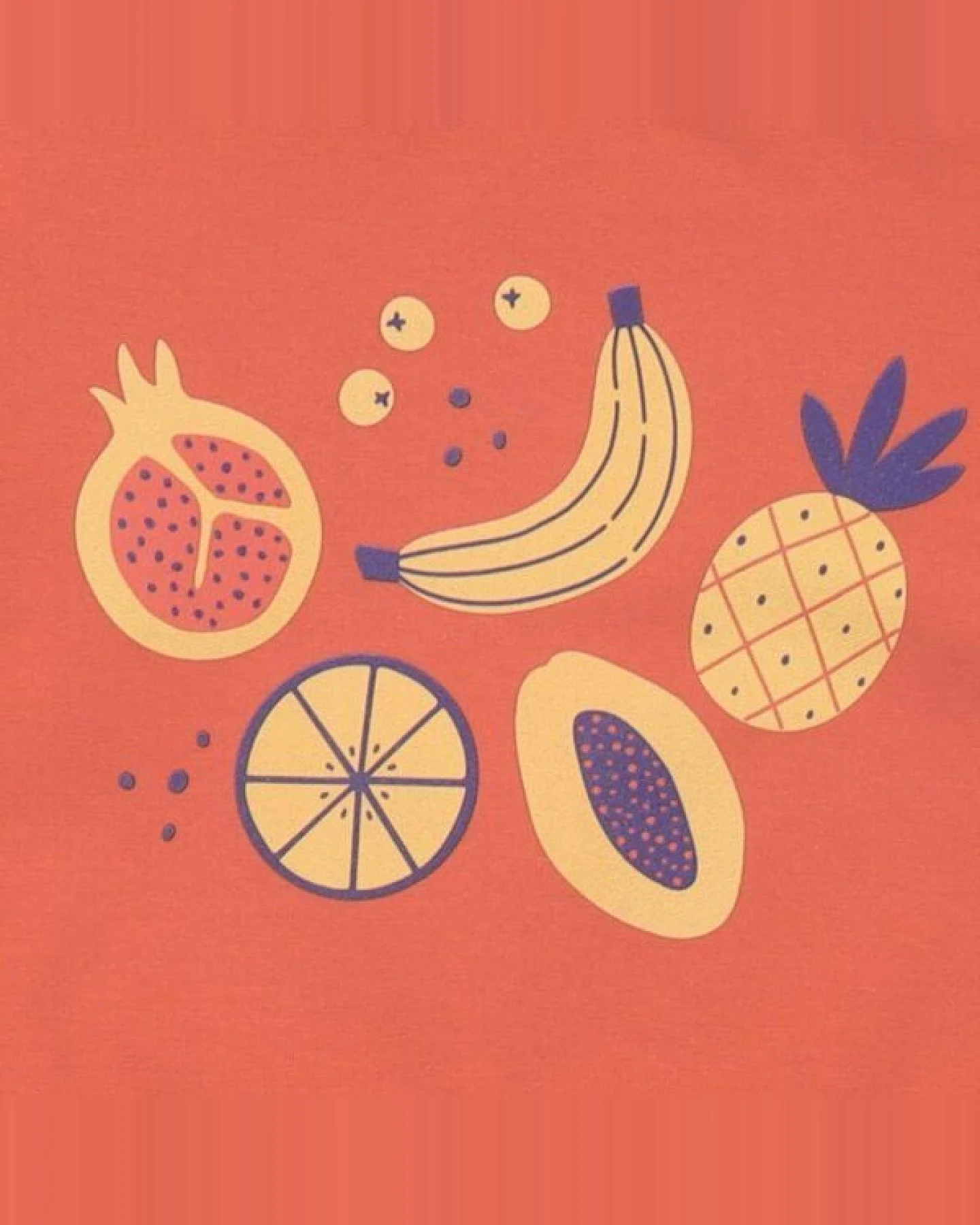 Kinder Sweatshirt GOTS zertifiziert, orange, „Cheerful Fruits“ Frontprint, Bio-Baumwolle, weich – Walkiddy – Ansicht 4