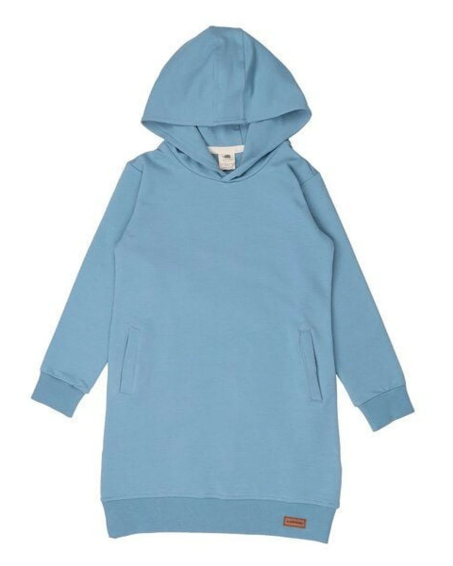 Kinder Sweatkleid GOTS zertifiziert Bio-Baumwolle, Adriatic Blue, Walkiddy – Ansicht 2