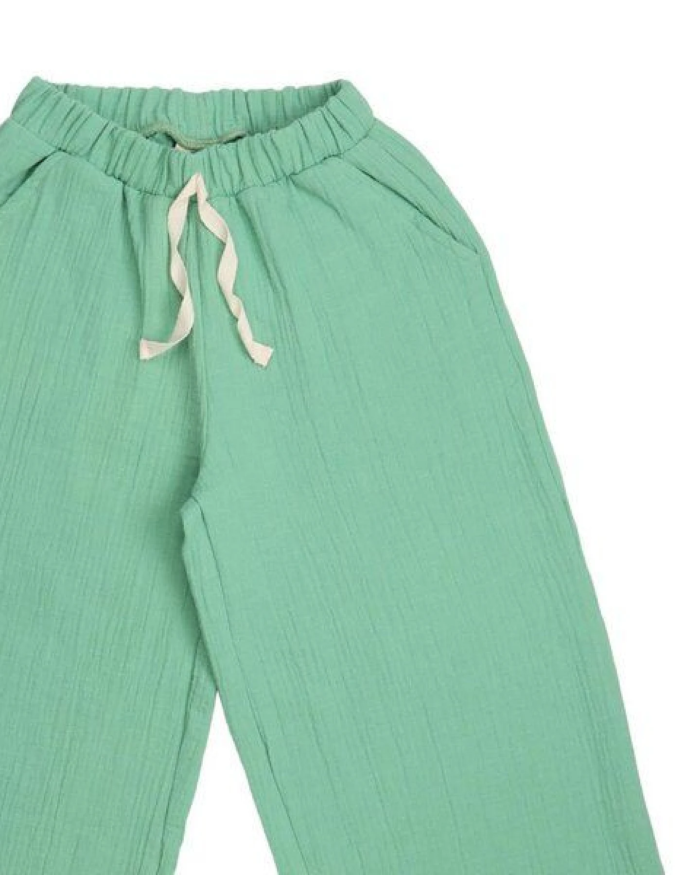 Kinder Hose GOTS zertifiziert Bio-Baumwolle, Grün, Himbeeren-Muster, Walkiddy – Ansicht 4