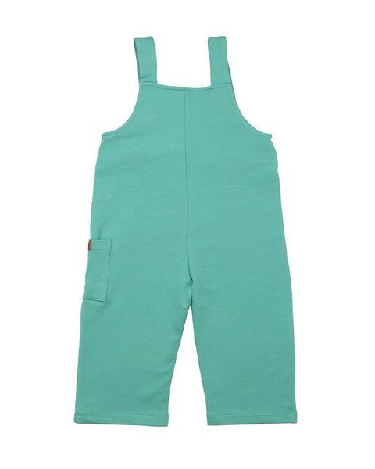 Kinder Latzhose GOTS zertifiziert, mintgrün, Bio-Baumwolle, bequem – Walkiddy – Ansicht 3