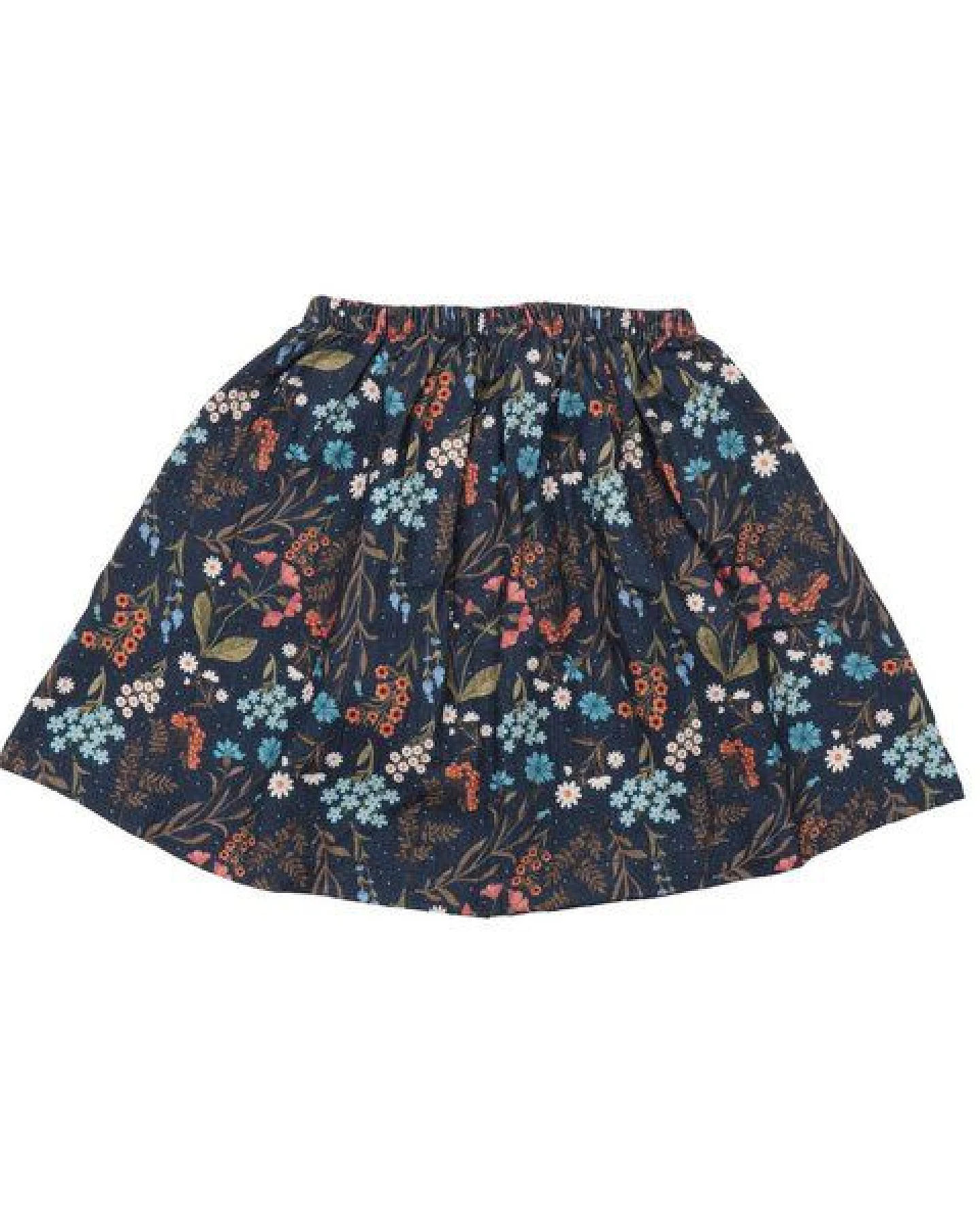 Bio-Baumwolle Floral Night Rock - Blau, GOTS-zertifiziert, 95% Pur Organisch, Fair Trade, Hautfreundlich – Walkiddy – Ansicht 3
