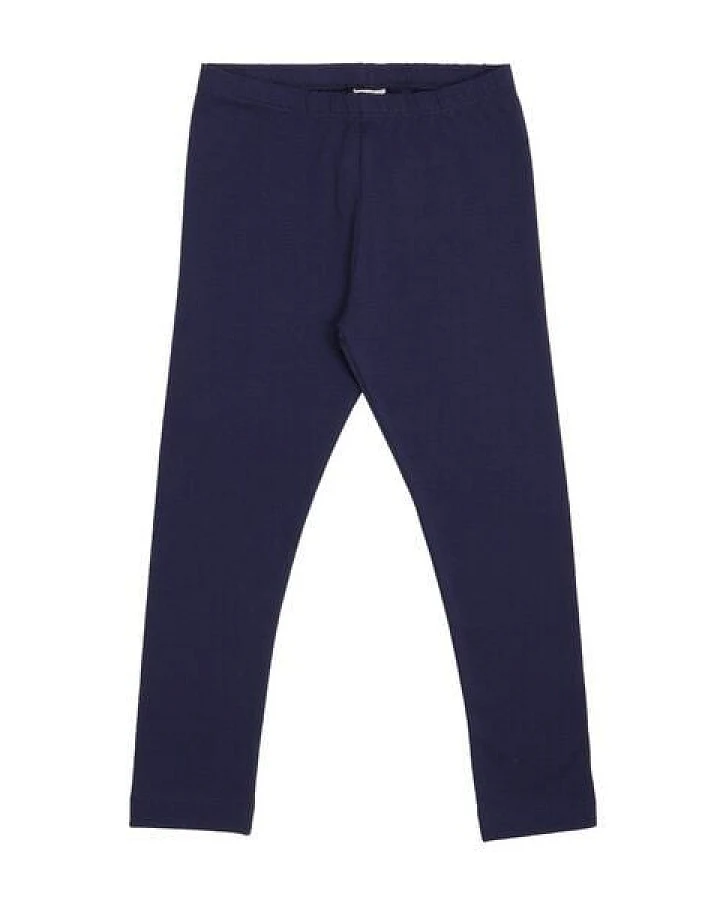 Kinder Leggings GOTS zertifiziert – Dunkelblau, elastischer Bund, weich & bequem