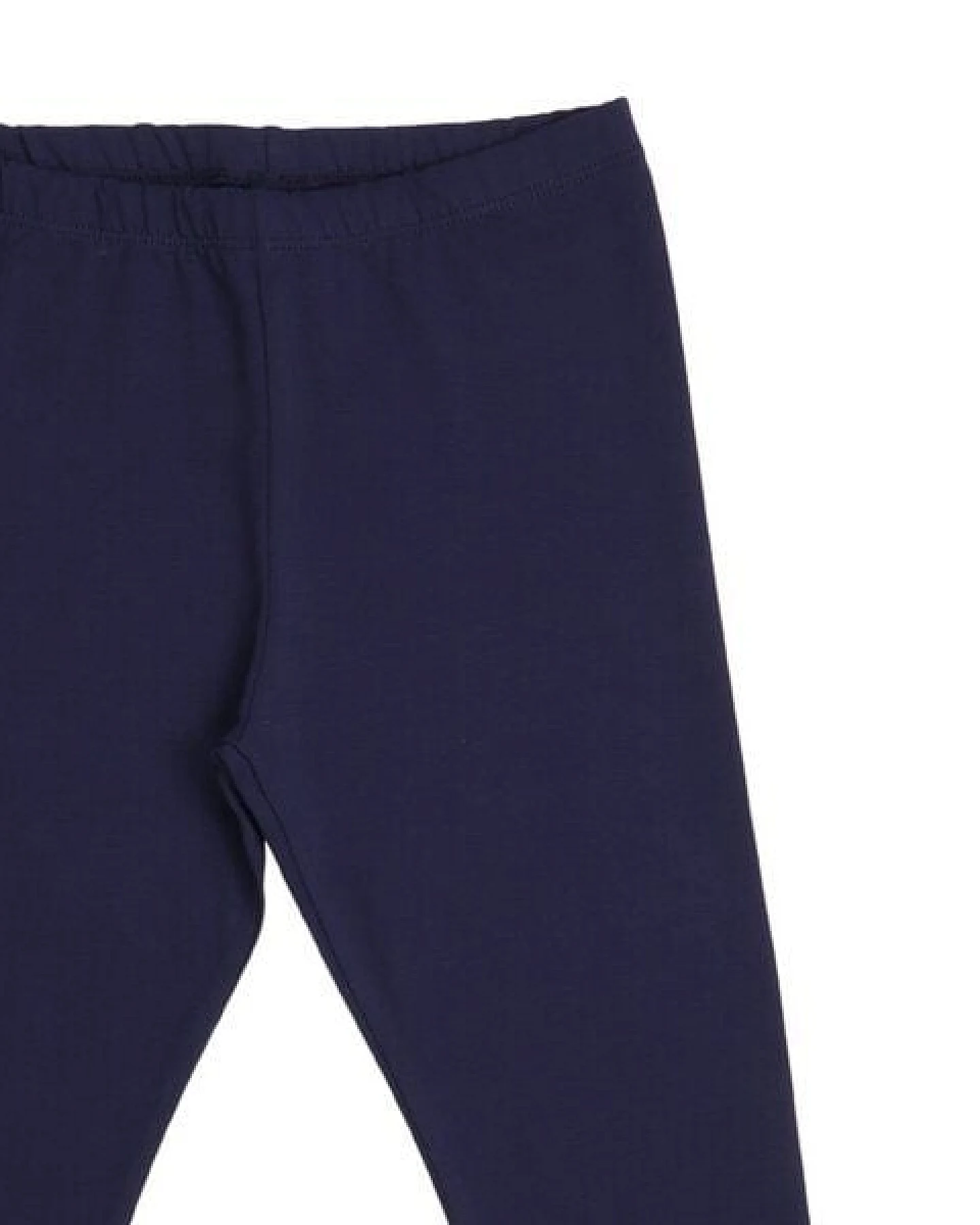 Kinder Leggings GOTS zertifiziert – Dunkelblau, elastischer Bund, weich & bequem – Ansicht 4