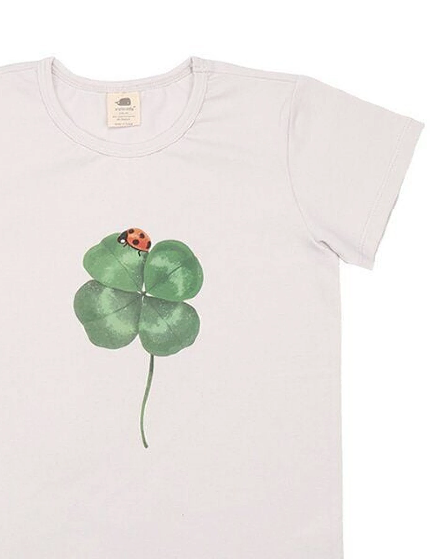 Öko Wild Flowers T-Shirt in Weiß - 95% Organische Baumwolle, GOTS-zertifiziert – Walkiddy – Ansicht 4