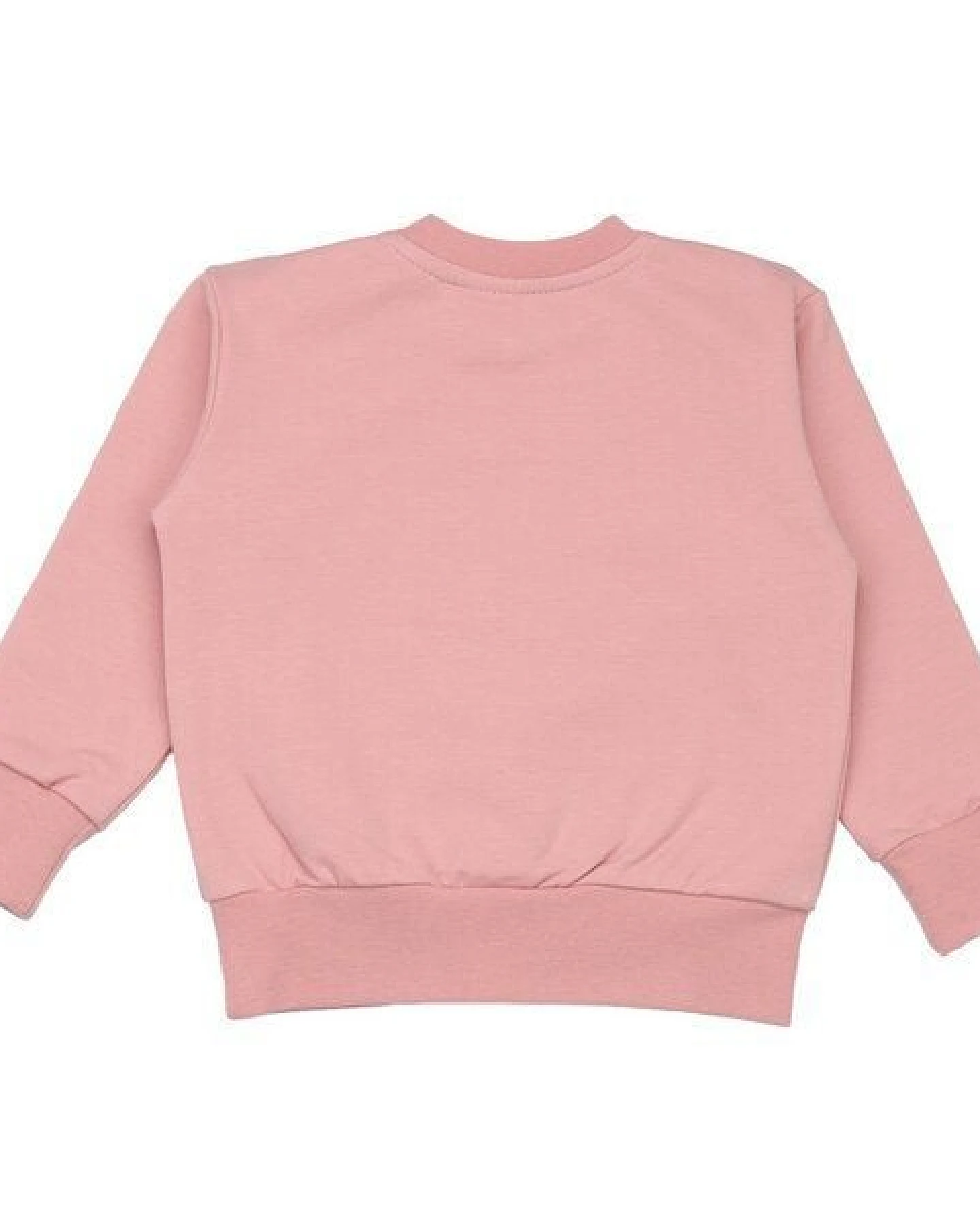 Kinder Sweatshirt GOTS-zertifiziert aus Bio-Baumwolle rosa mit Tulpen-, Marienkäfer- & Schmetterlingsmotiv – Walkiddy – Ansicht 3