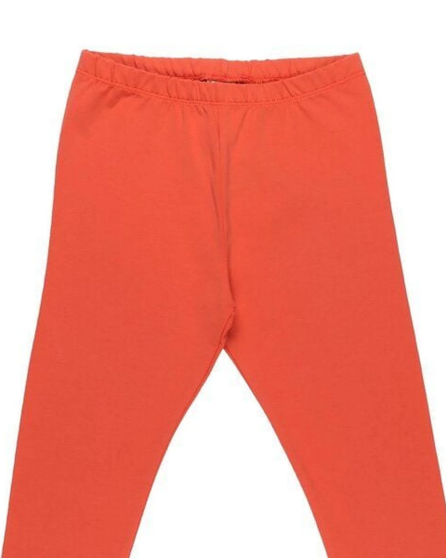 Kinder Leggings GOTS zertifiziert Bio-Baumwolle mit Elasthan, Orange, Walkiddy – Ansicht 4