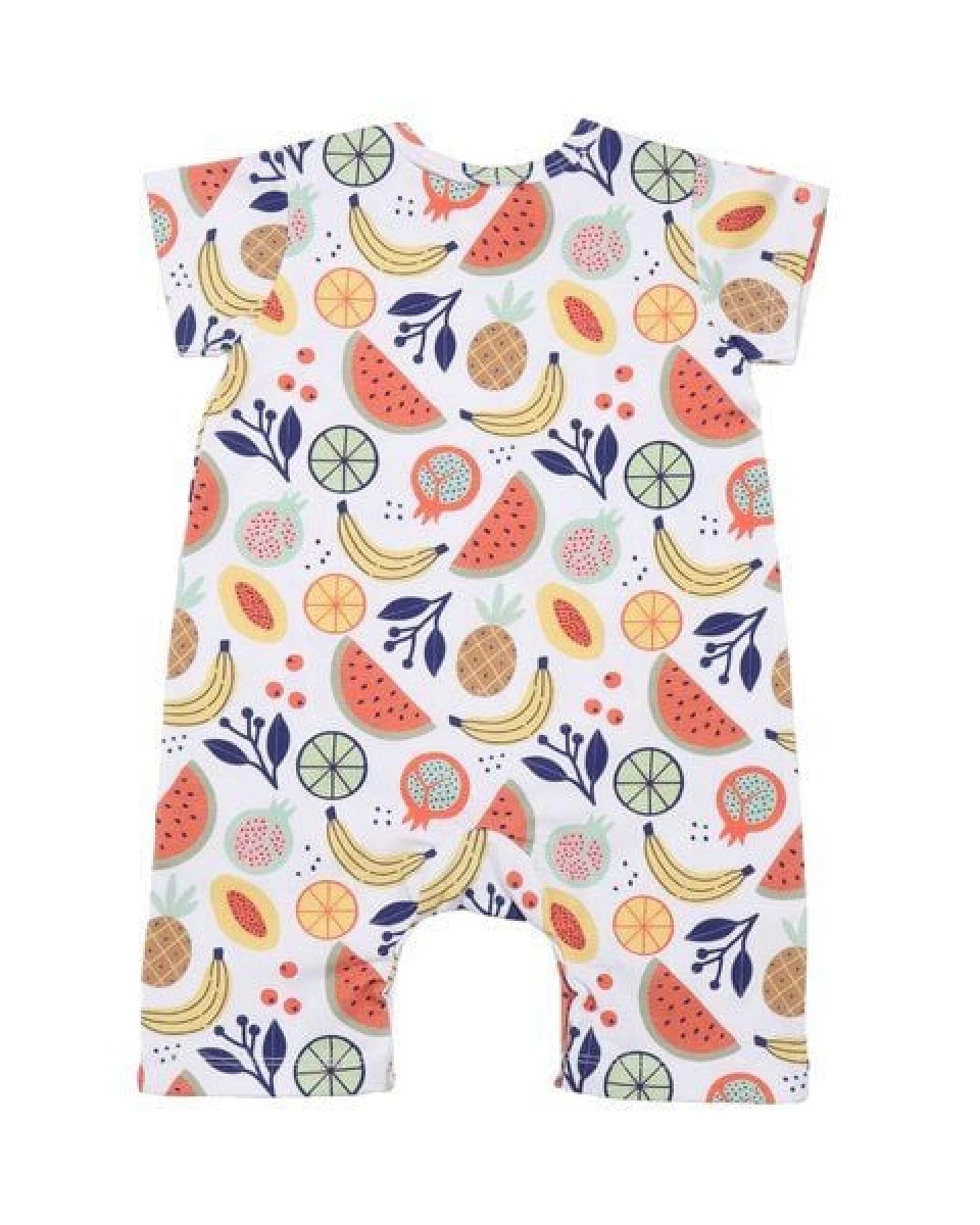 Öko Cheerful Fruits Beach Bodysuit - GOTS-Zertifizierte Bio-Baumwolle, Fairer Handel – Walkiddy – Ansicht 3