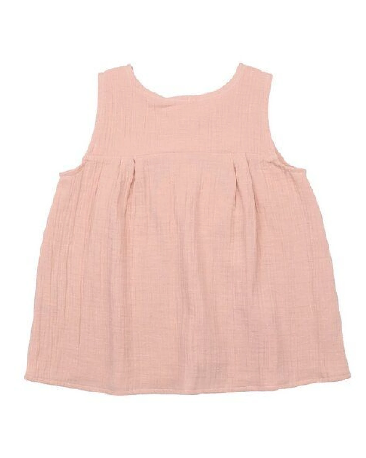 Öko-Friendly GOTS-Zertifizierte Biobaumwolle Flowers & Leaves Bluse - Rosa – Walkiddy – Ansicht 3
