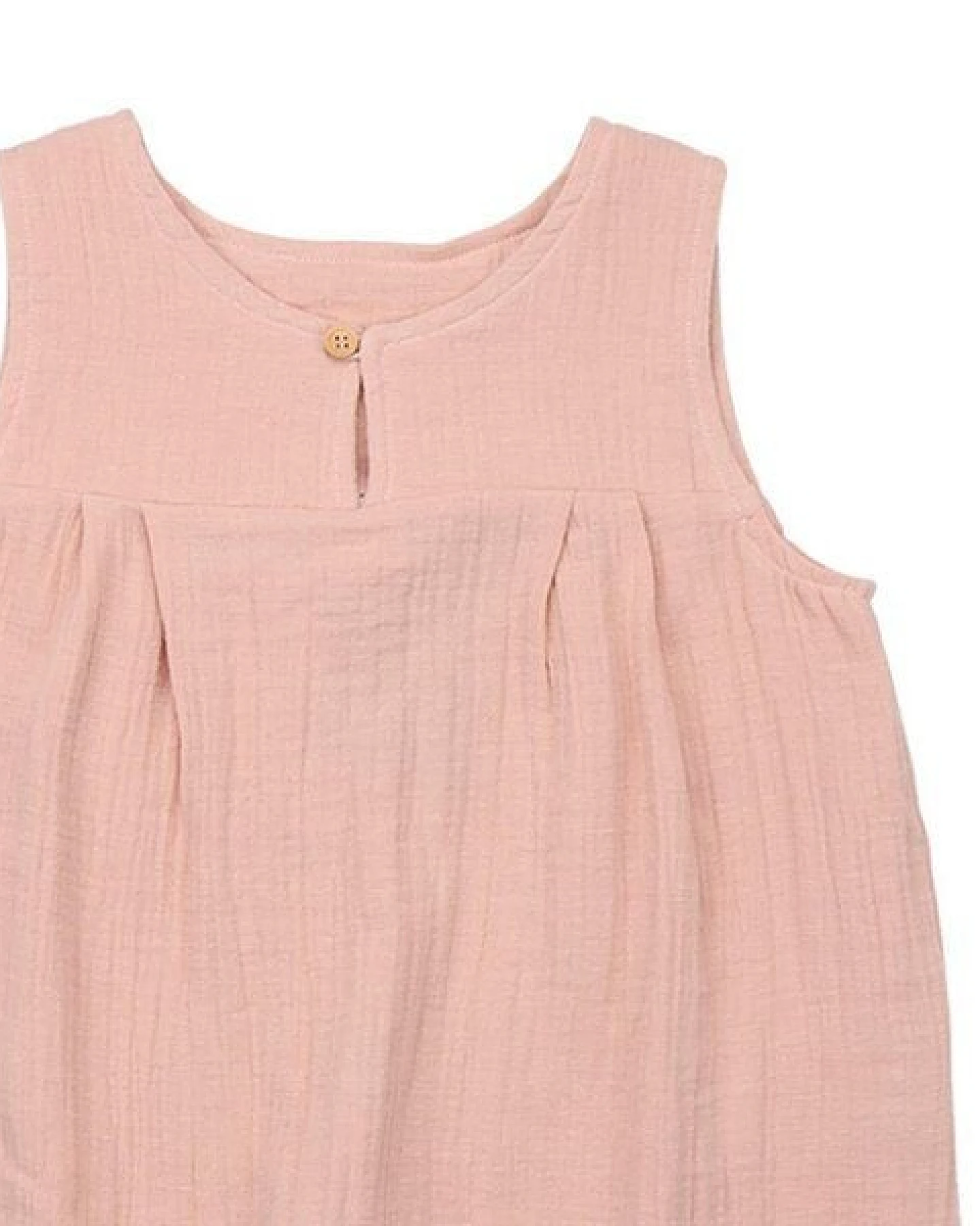Öko-Friendly GOTS-Zertifizierte Biobaumwolle Flowers & Leaves Bluse - Rosa – Walkiddy – Ansicht 4
