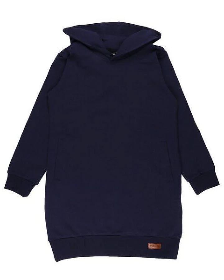 Bio Baumwolle Navy Blazer Sweatdress - Blau, GOTS-zertifiziert, ethisch hergestellt – Walkiddy