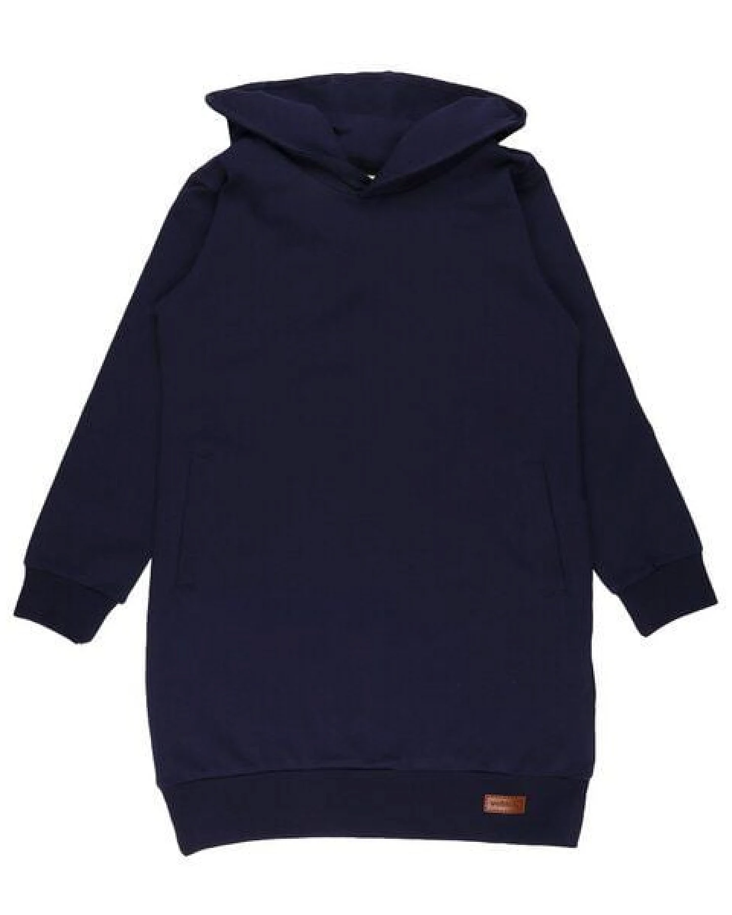 Bio Baumwolle Navy Blazer Sweatdress - Blau, GOTS-zertifiziert, ethisch hergestellt – Walkiddy – Ansicht 2