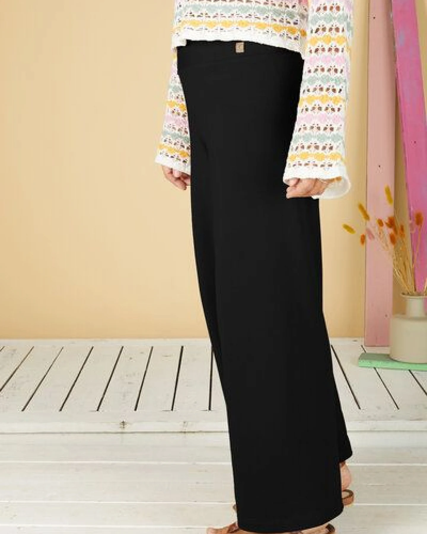 La Gitana Lange Damenhose Bio-Baumwolle „Anouk“ – Loose Fit, fair & nachhaltig produziert – Ansicht 3