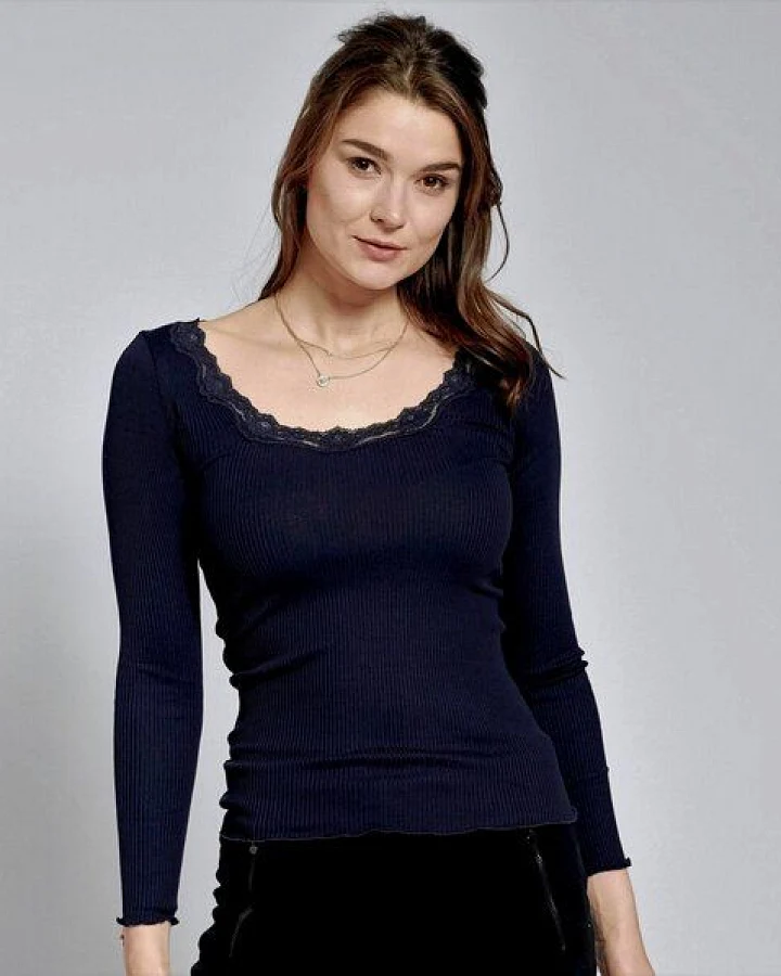 Kokon Zwo Langarmshirt 70% Seidenrippe (peacesilk), 30% Baumwolle (kbA)