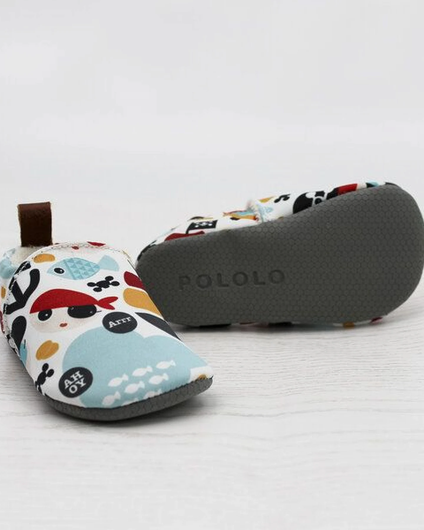 Pololo Barfuß-Hausschuhe aus Seaqual Yarn, Futter aus Baumwolle (organic) vegan, Größen 18/19 - 30/31 – Ansicht 3