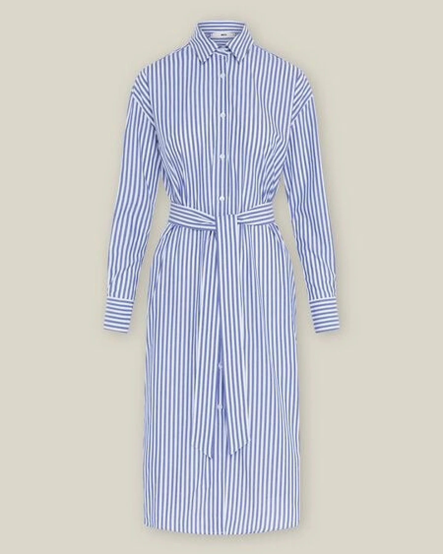 WOTE Hemdblusenkleid lang mit Gürtel aus Organic Cotton – Ansicht 3