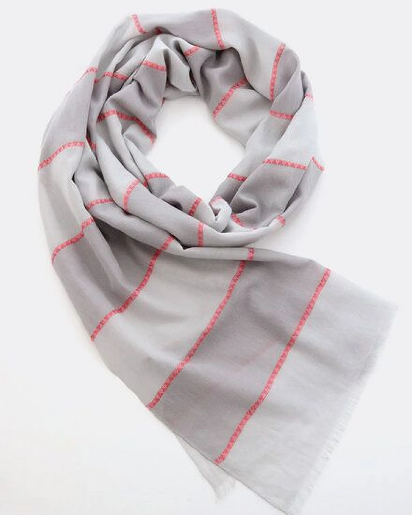 Djian Schal aus 100% Bio-Baumwolle – Big Stripes – Ansicht 2